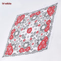 Mode Retro Rose Pattern Grand mouchoir