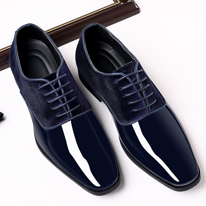 Chaussures d'affaires formelles hommes en cuir léger tendance