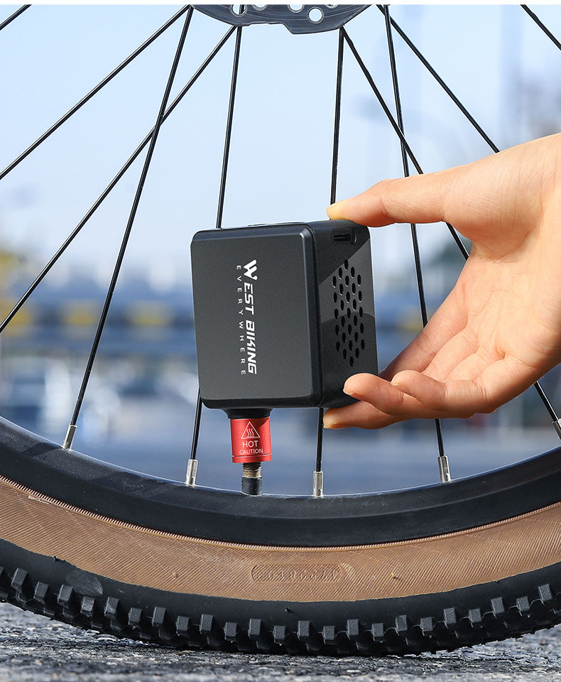 Mini Pneu électrique Portable Haute Pression American French Valve Road Mountain Bike Riding