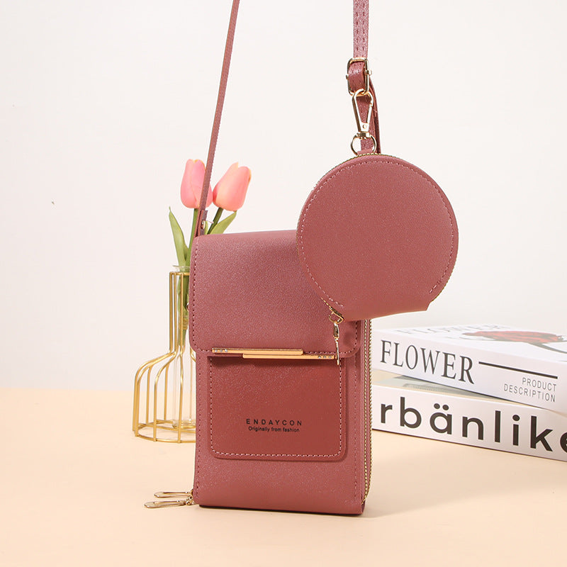 Multi-compartiment Crossbody Mini Coin Purse