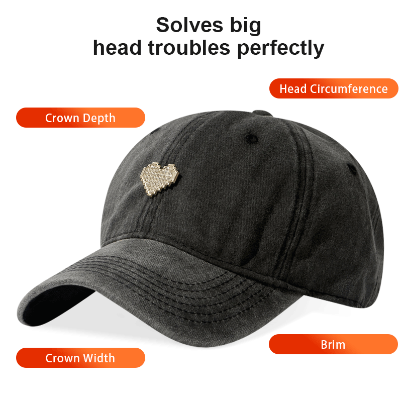 Casquette de baseball 6 couleurs de vieux flocons de neige lavés Strass réglable Unisex Chapeau de papa
