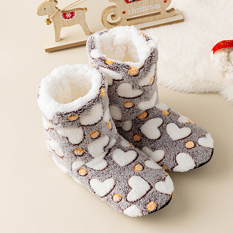 Chaussures de plancher en peluche