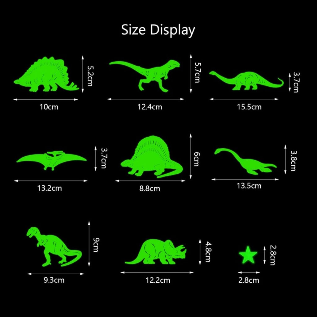 Stickers muraux Glow-in-the-Dark de 100 pièces