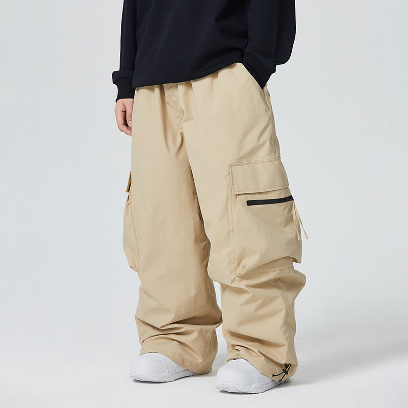 Pantalon de ski homme imperméable, coupe ample et résistante