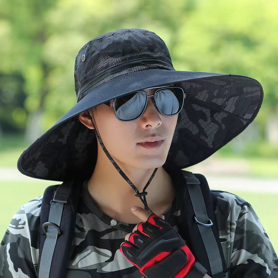 Chapeau de soleil de pêcheur en plein air pour hommes
