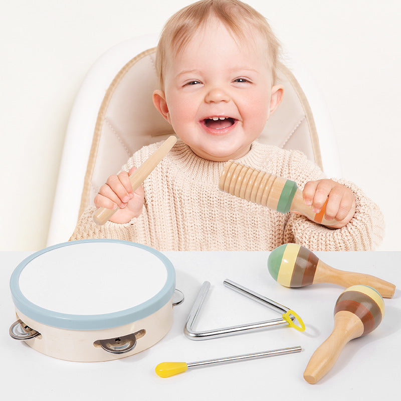 Ensemble de musique de percussion éducative en bois pour tout-petits
