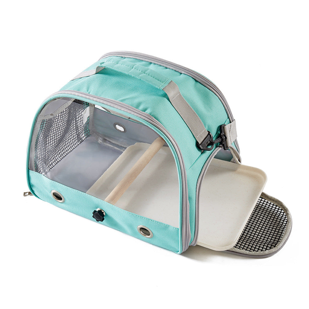 Porte-oiseaux Portable Petit sac d'animaux de compagnie Cage pliant