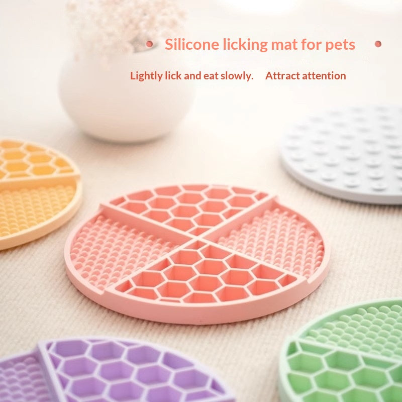 Bol alimentaire lent Silicone Licing Mat Plaque de collage