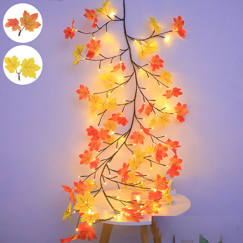 LED Rattan Lampe Noël Décoration intérieure de mur Simulation Branche Lumière