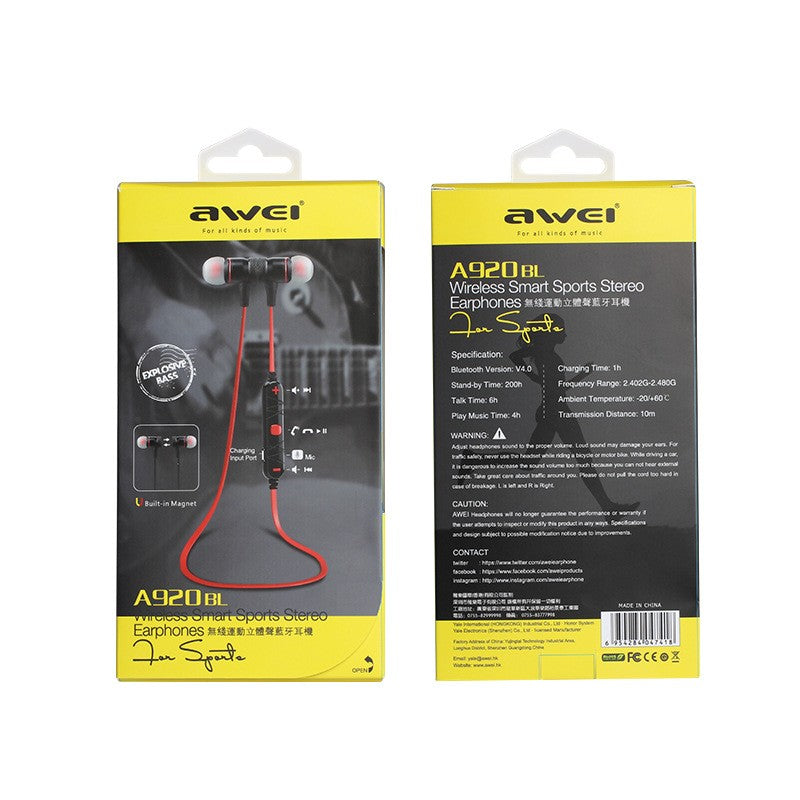 In-ear Bluetooth sports headphones