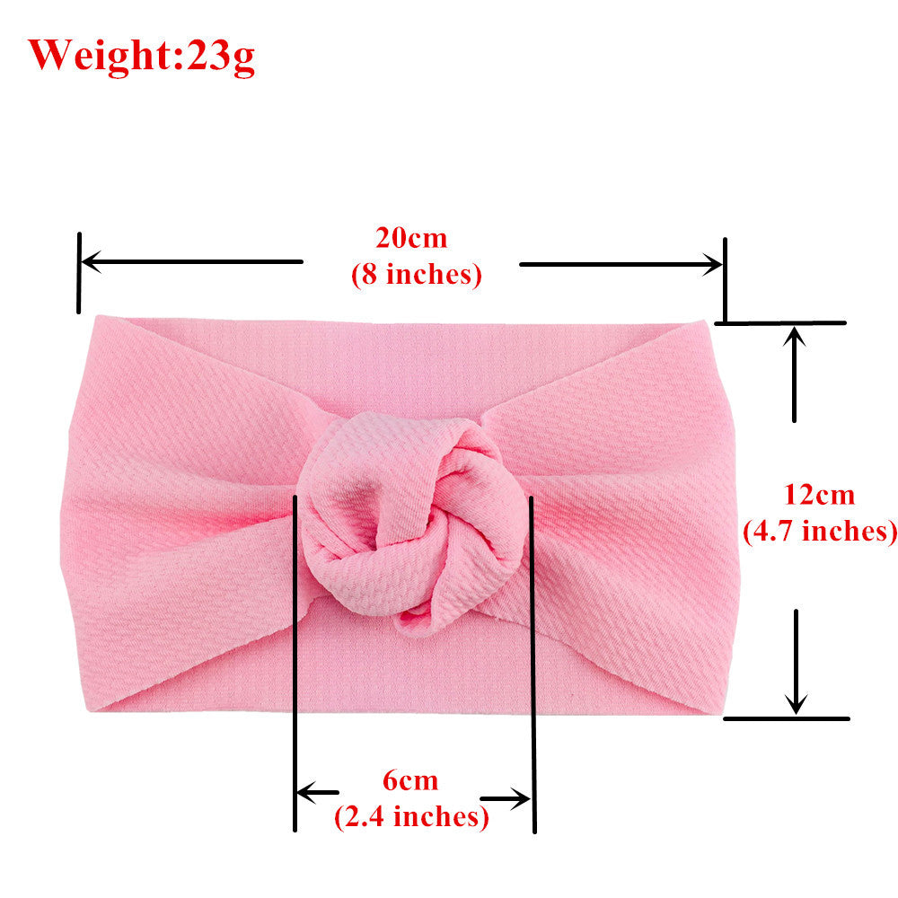 Bébé Twill Bubble Rose fleur bandeau Instagram style enfants accessoires de cheveux