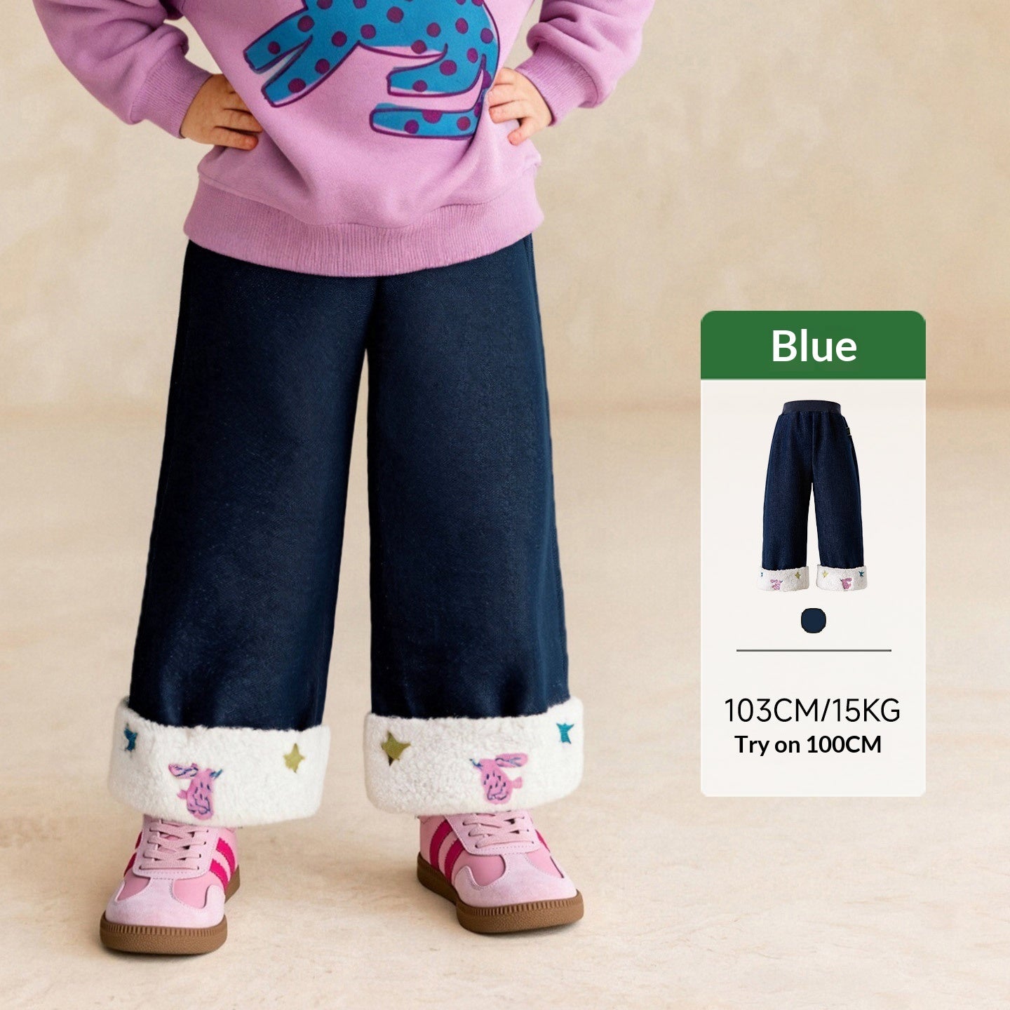 Pinced Versatile Casual Straight-leg Denim Jeans Pour les filles