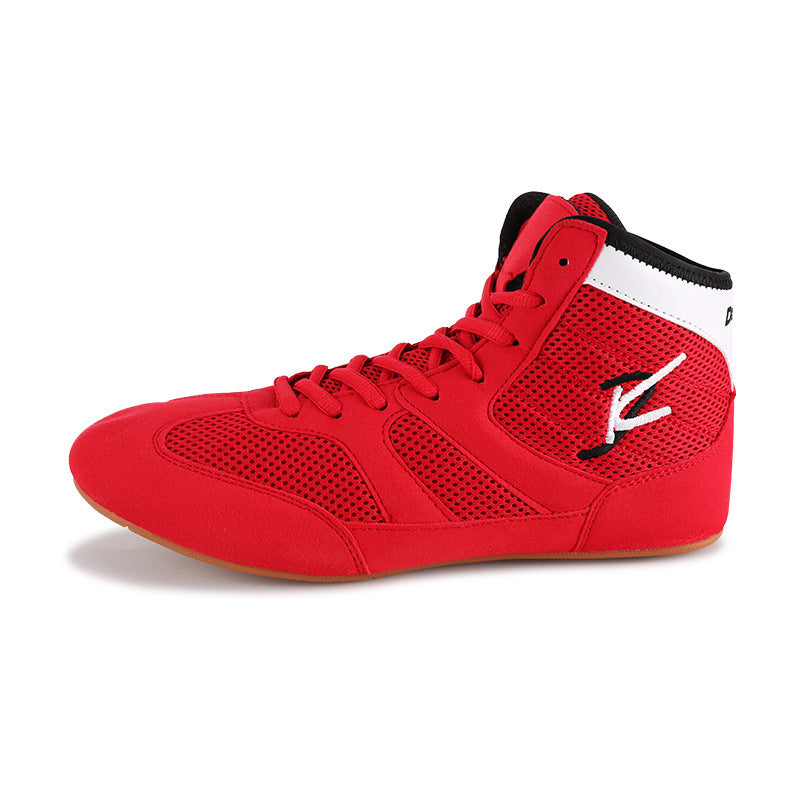 Boxe de lutte chaussures de compétition d'entraînement intérieur