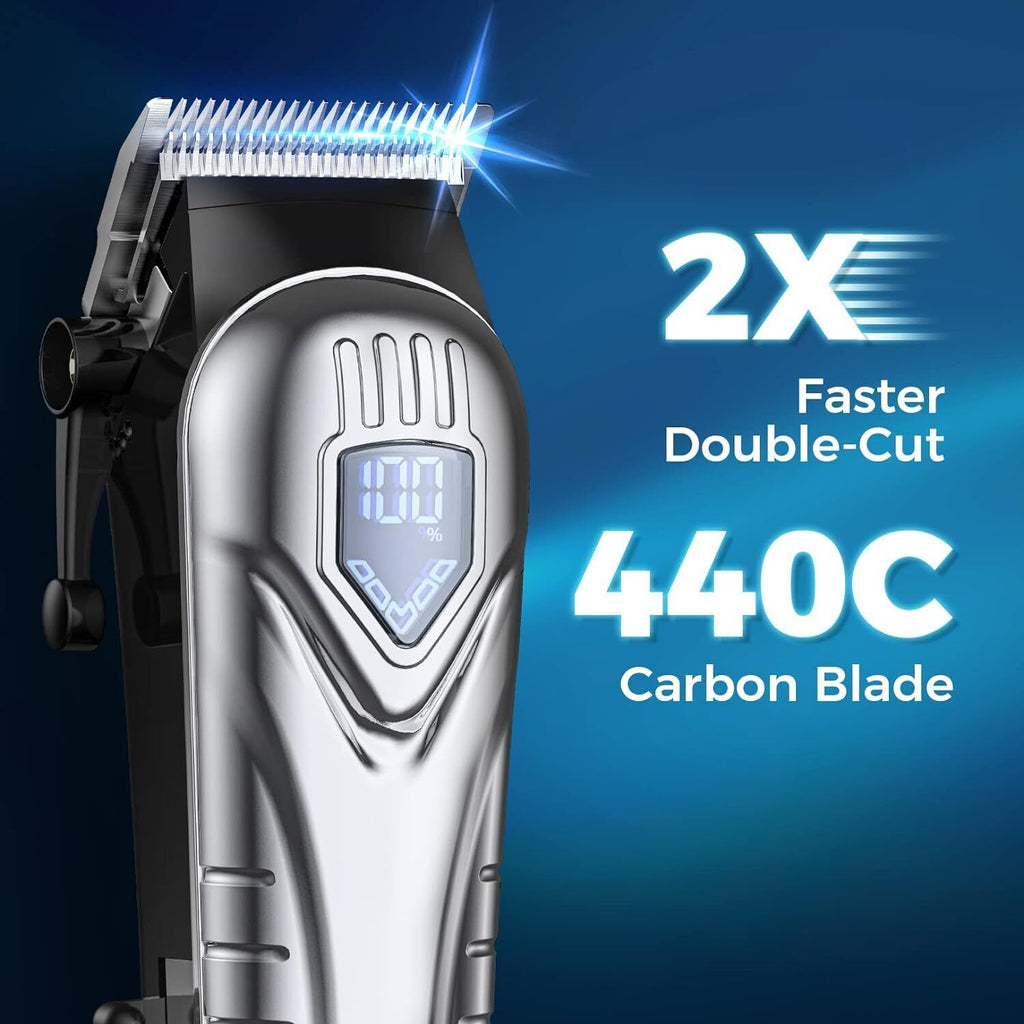 Clippers professionnel homme Trimmer Kit coupe machine sans fil Barber Salon
