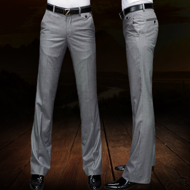 Pantalons de robe à jambes larges pour hommes
