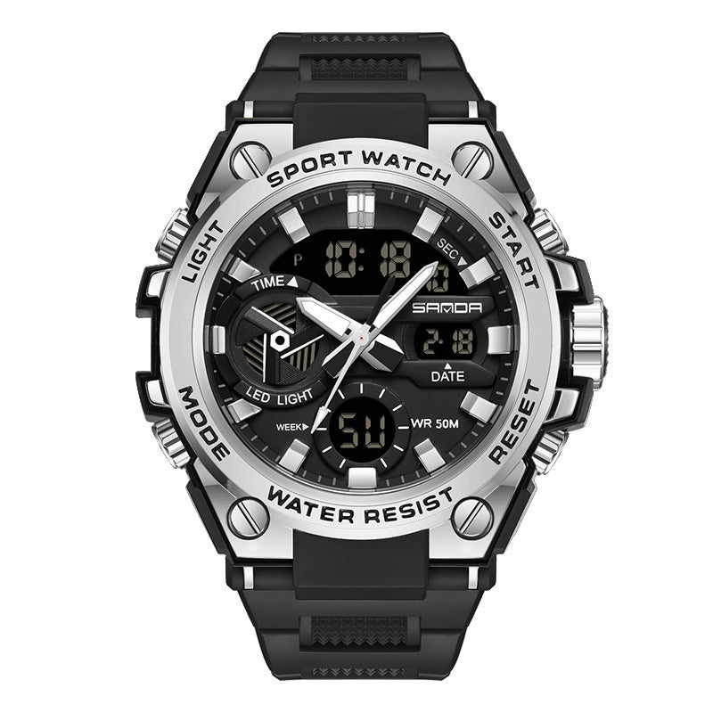 Montre électronique multifonctionnelle en extérieur lumineux étanche
