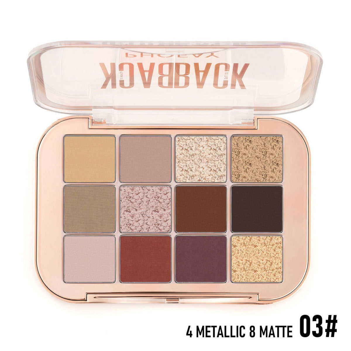 12-Color Pearlescent Matte Eyeshadow Palette