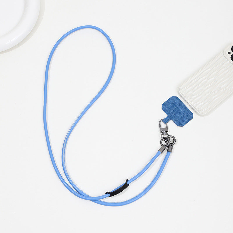 Leather Mobile Phone Lanyard Crossbody Anti-lost Back Halter Strong Durable Strap Rope