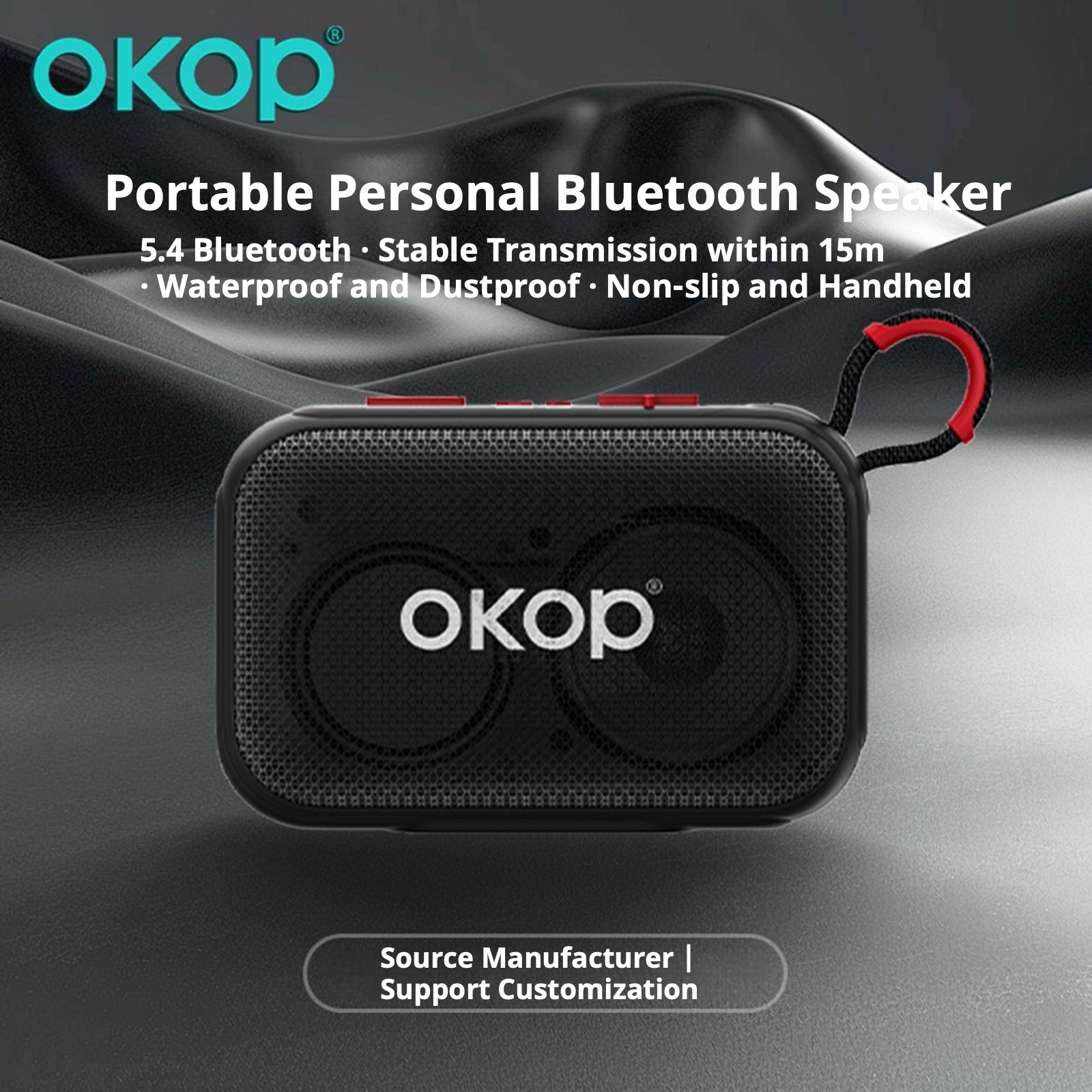 KP-814 Haut-parleur bluetooth extérieur portable avec lanyard meilleur choix de ventes Compact Desktop Speake