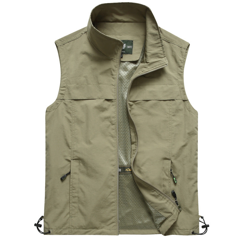 Printemps Automne Loisirs de plein air pour les hommes Pêche et photographie Veste