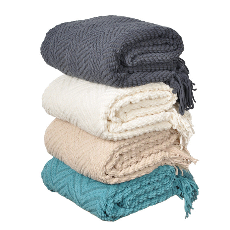 Canapé Tassel Canapé Couverture Tailstock Serviette Couverture