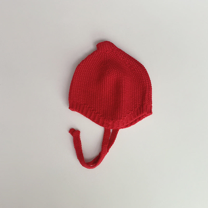 Automne hiver style coréen Solide-couleur chapeau bébé avec Conseil en forme de sucette