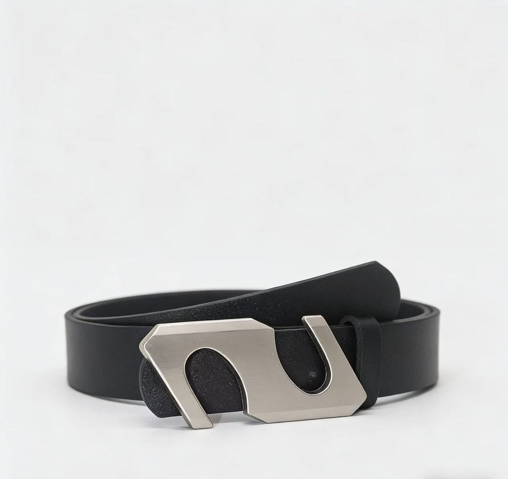 Ceinture en cuir large et rétro-rad Brown avec une sensation premium