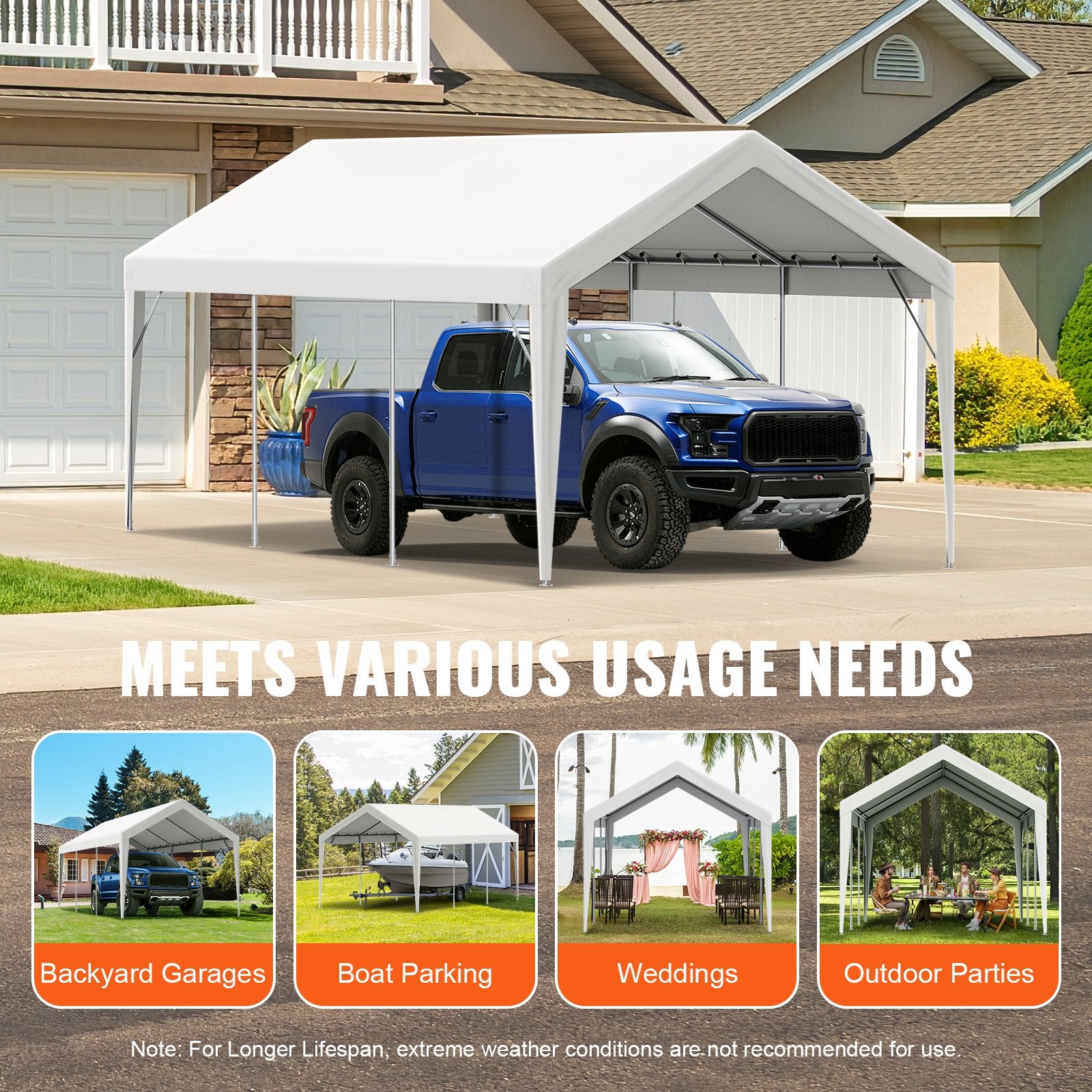 Couverture de remplacement des wagons VEVOR 10 X 20 Ft