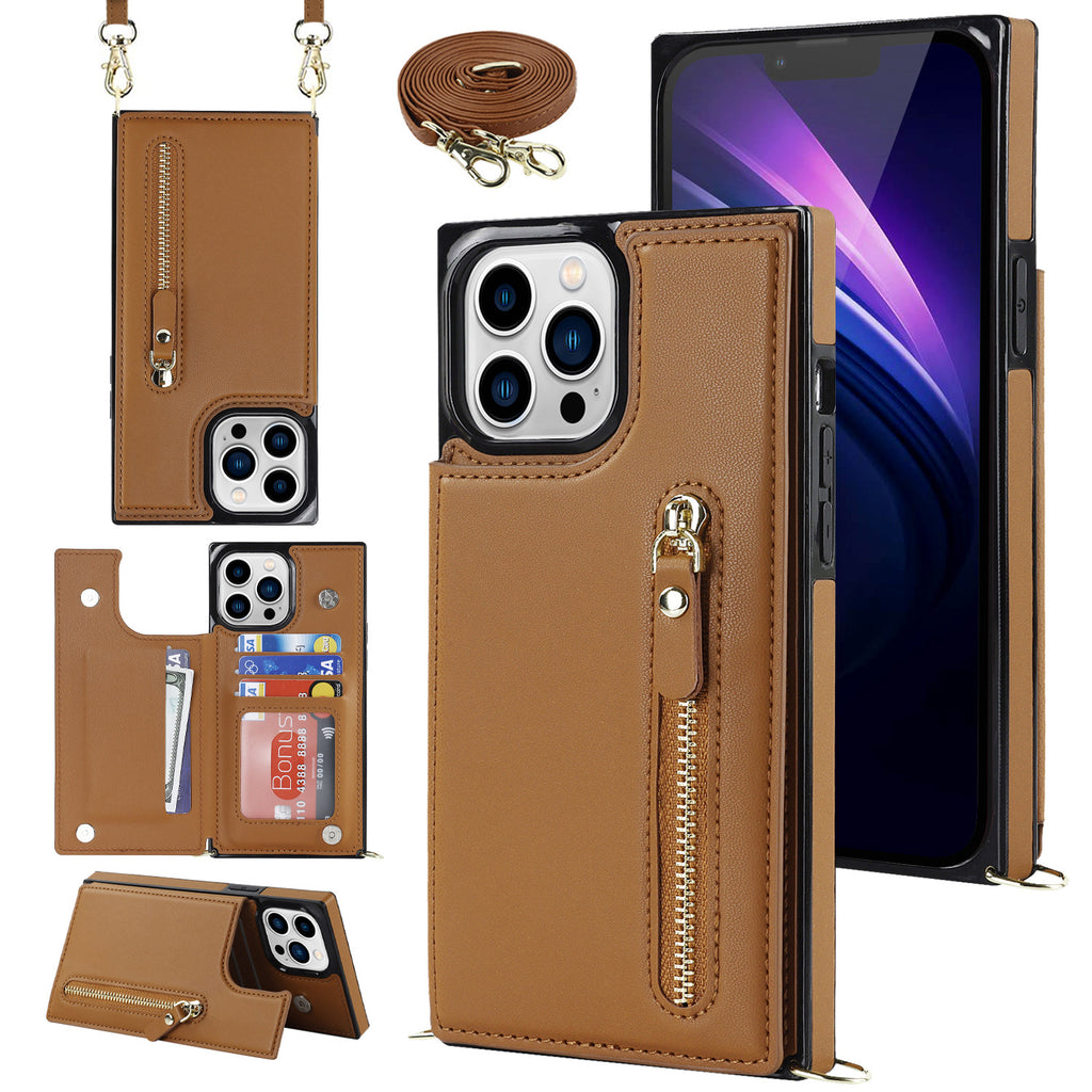 Sangle d'épaules transversales Flip Card Zipper Protection Shell