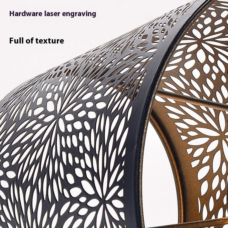 Métal Iron Art Laser Lampshade Accessoires de lampe