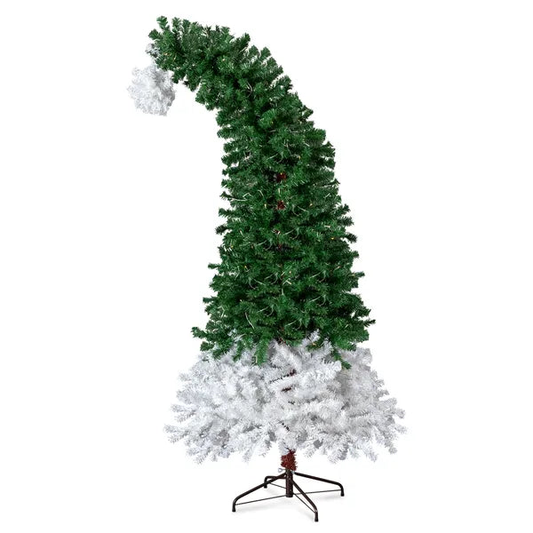 6 FT Santa Hat style arbre de Noël pré-éclairé