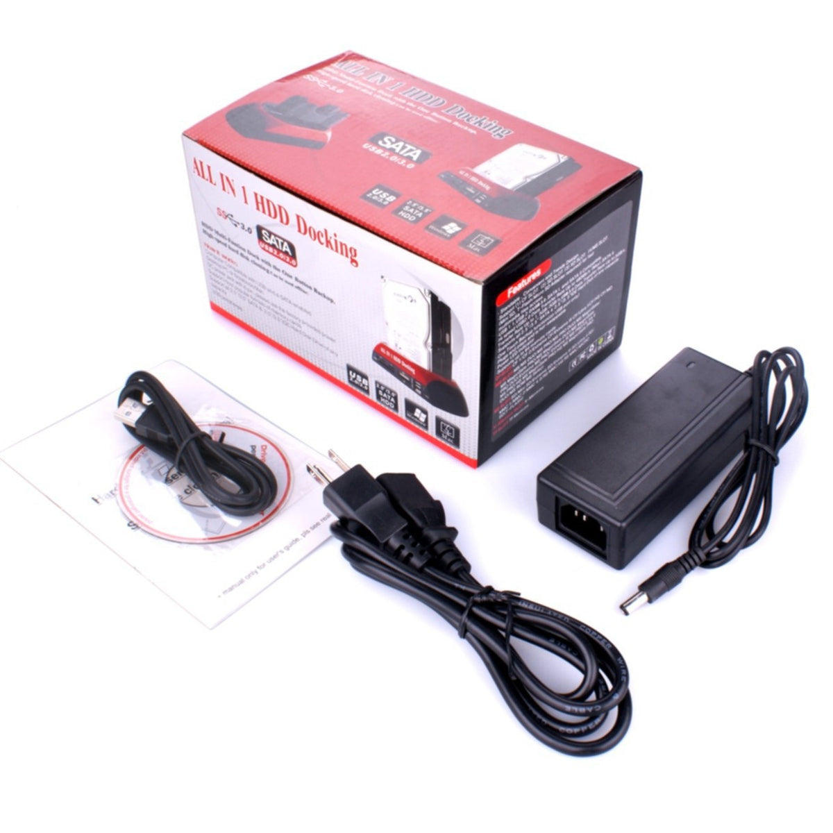 Portable Home USB 2.0 SATA IDE Hard Drive Docking Station