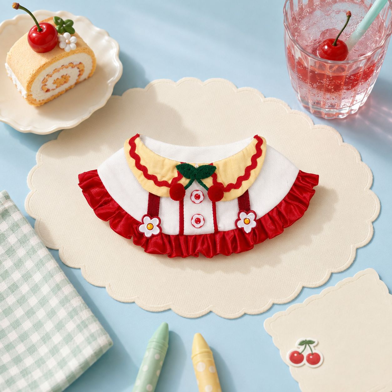 Bib de chat volant avec un design mignon
