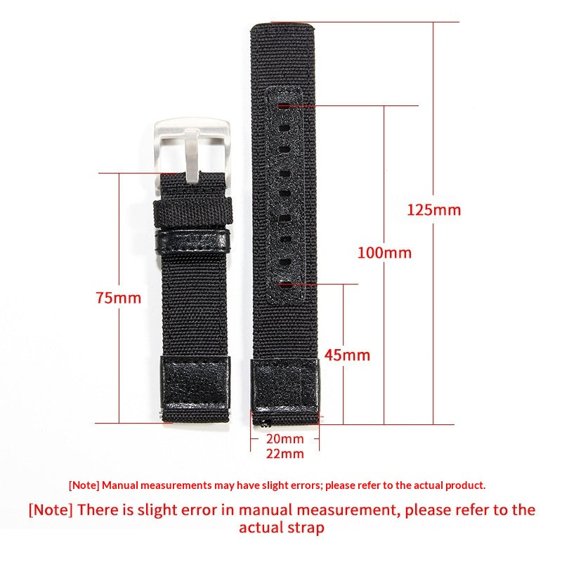 Bracelets de montre Jeep Toile Nylon et Bracelets en cuir