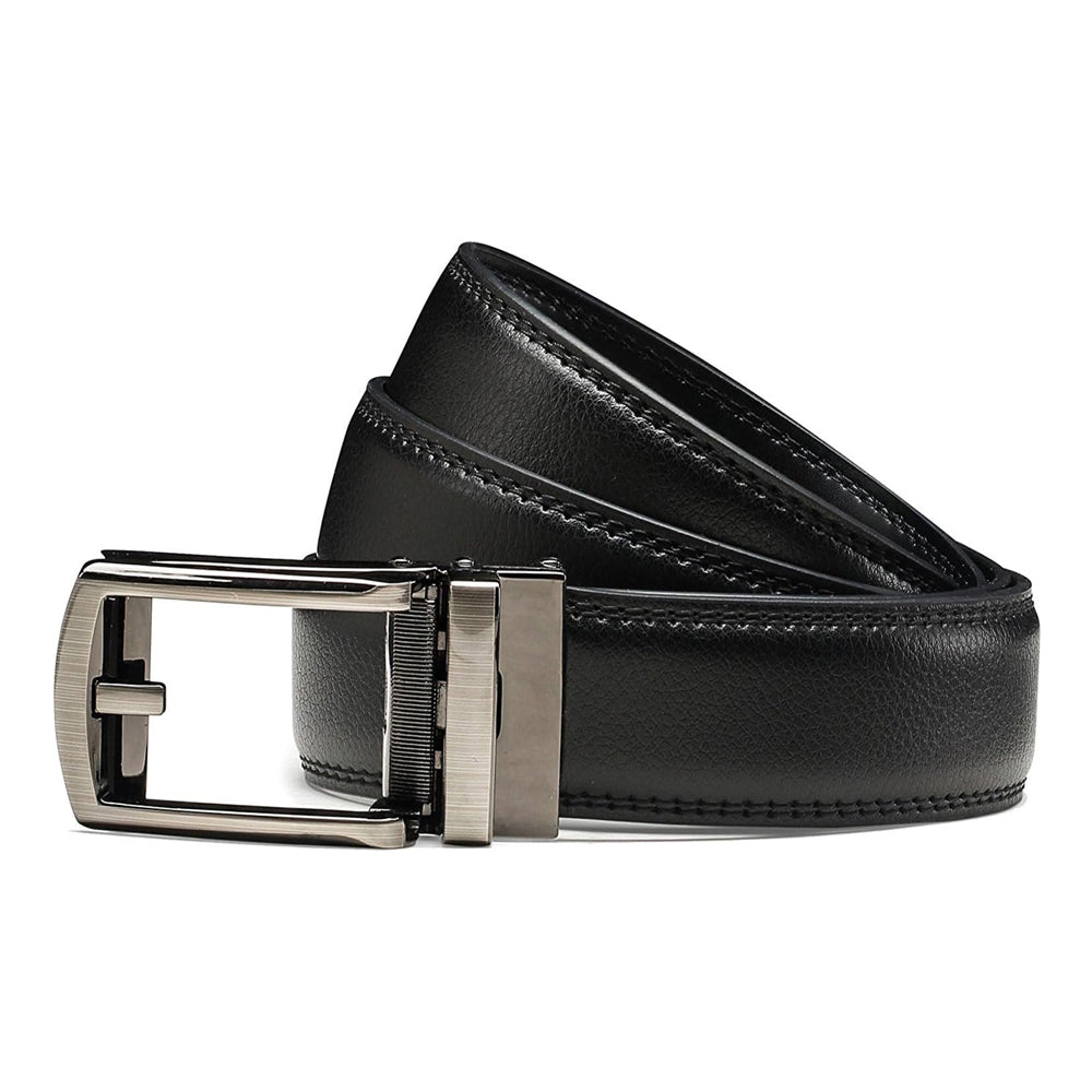 Ceinture garçon à cliquet avec fermeture à snap réglable pour usage occasionnel et formel