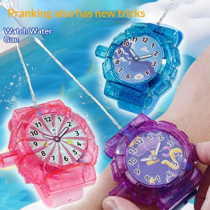 Mini montre enfant Nouveauté été jeu d'eau Squirt Gun Street-stall Toy