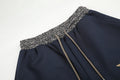Retro Leopard Imprimer Star Patch Broded Sweatpants Pour les femmes