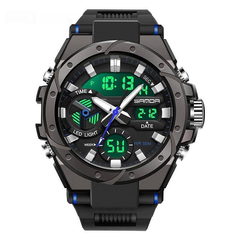 Montre électronique multifonctionnelle en extérieur lumineux étanche