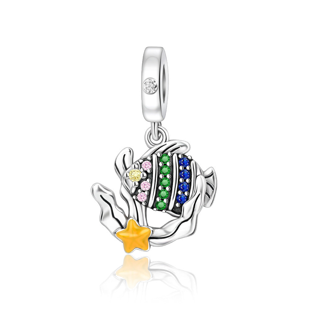 Accessoire mignon animal coloré huile-dépôt pendentif bracelet