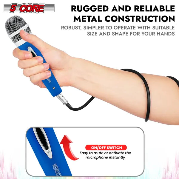5 Core XLR Microphone Dynamic Mic Karaoke Singing Studio Mics Microfono portable