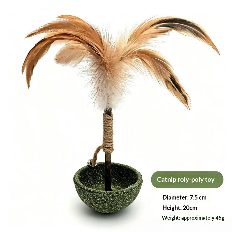 Jouet Roly-poly de chat Un Gadget auto-amusant