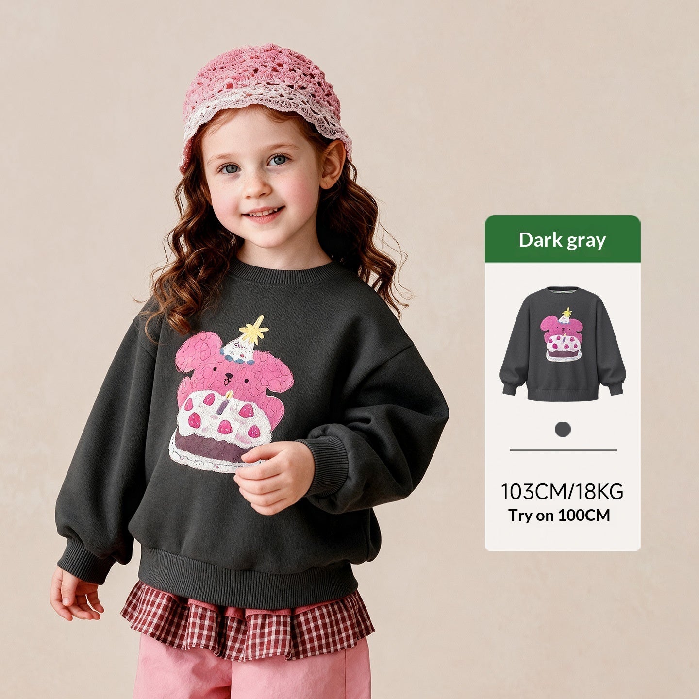 Cartoon-print Confortable Skin-friendly Simple Top Everyday