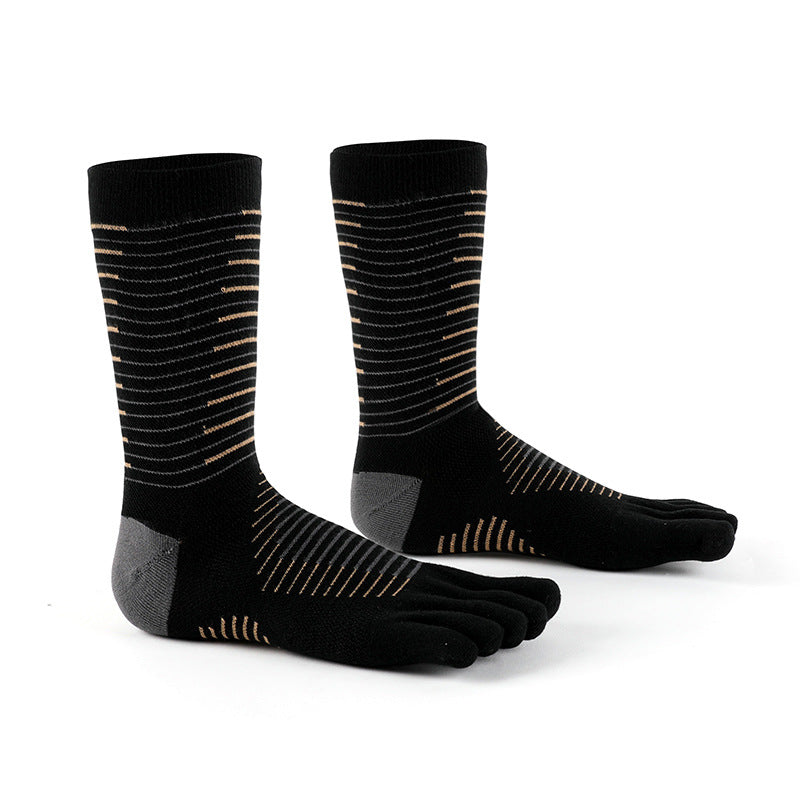Marathon de plein air Courir les chaussons antidérapantes à cinq doigts pour hommes mi-calf
