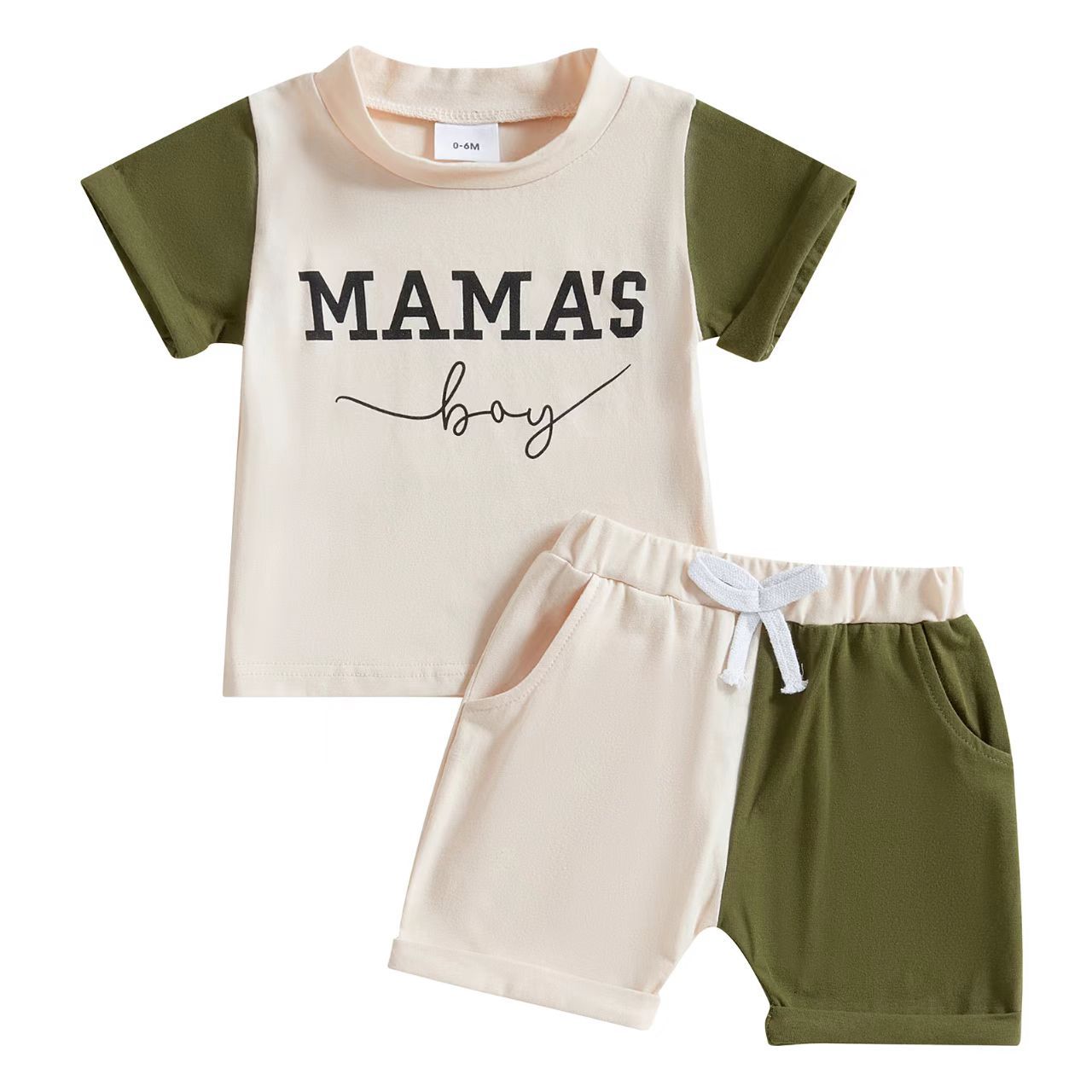 T-shirt et shorts à manches courtes d'été