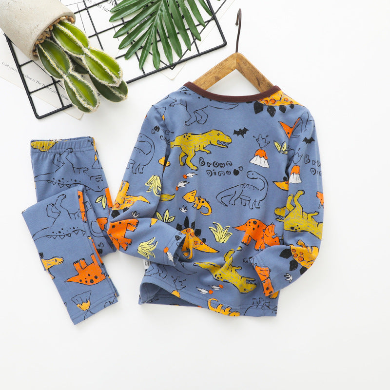 Vêtements d'automne pour enfants et pantalons longs Coton Sous-vêtements pour enfants d'âge moyen S