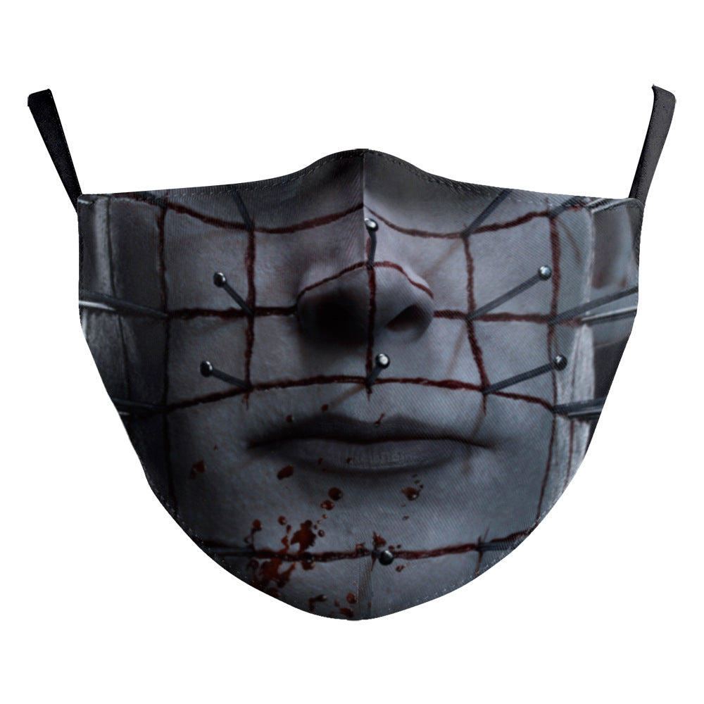 Impression numérique Clown d'Halloween Drôle Double masque de poussière extérieure