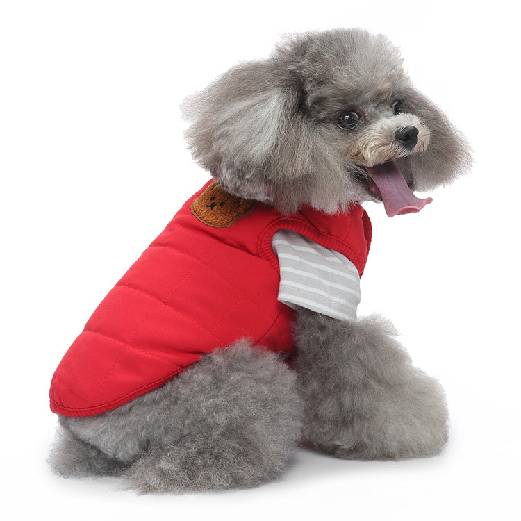 Pet Supplies Dog Breast Collar Hiver Vêtements Coton Coat Chest and Back Traction