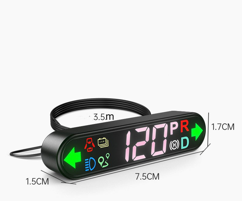 Air Meter Speed Sous-écran Panneau de bord Têtes vers le haut Affichage