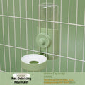 Alimentation pour animaux de compagnie suspendu-Distributeur automatique d'eau-Forest Green-PP+PET-1 pièce