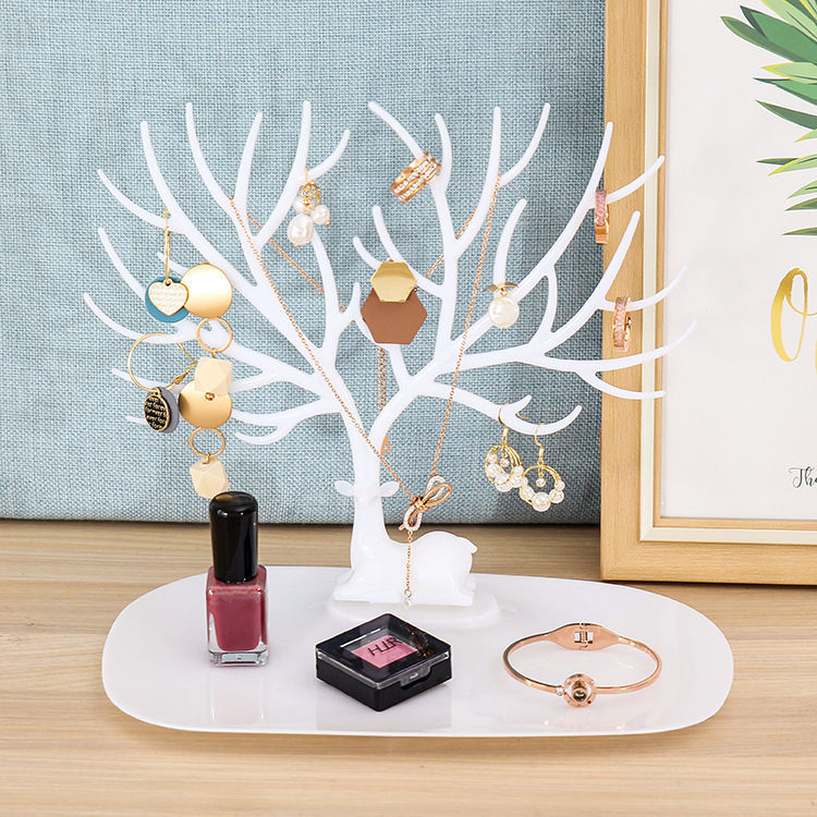 Bijoux d'affichage Deer Bijoux porte-oreilles Collier Bijoux d'affichage Collier Jewelr cristal main